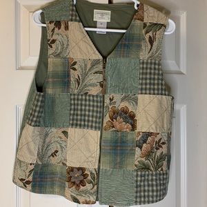 Ladies Susan Bristol Patchwork Zip Front Vest